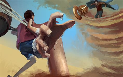 luffy VS Sir Crocodile by Miteality on DeviantArt