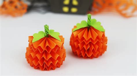 Halloween Paper Pumpkin | How To Make Origami Pumpkin For Halloween ...