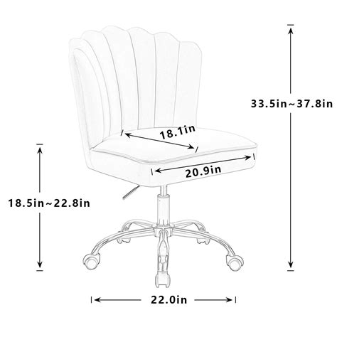 Chic Green Velvet Swivel Desk Chair: Ergonomic, Adjustable, and Rolling