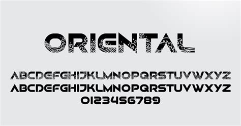 Oriental Font