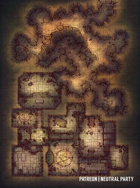 Goblin Cave Battle Map Goblin Camp Battle Map 30x30 Battlemaps | Images ...