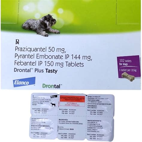 Bayer Elanco Drontal Plus Tasty Dewormer for dogs - LoyalPetZone India