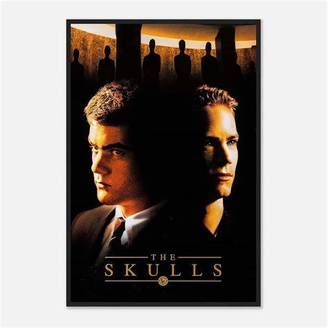 The Skulls (2000) Movie Poster, Paul Walker Classic Vintage Movie Poster, Classic Movie Poster ...