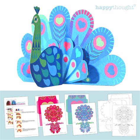 Spread the love with these darling paper peacocks!