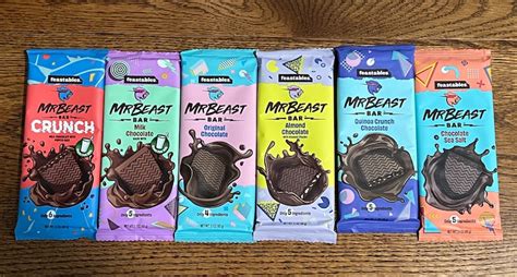 Mr Beast Bar Bars MrBeast ALL FLAVOURS Chocolate Plant Based - Etsy.de