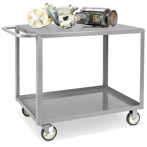 Uline Welded Steel Flat Shelf Cart - 42 x 24 x 35" H-3037 - Uline