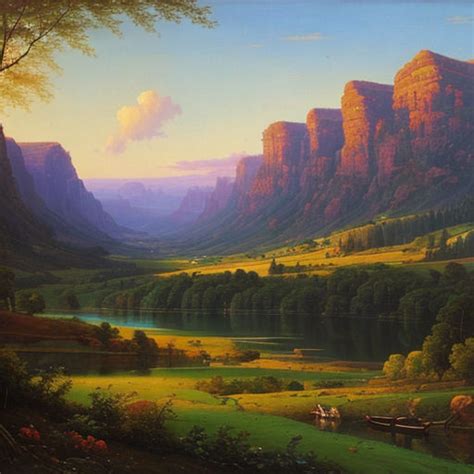 Oil Painting Of A Picturesque Landscape by MikeToneD on DeviantArt