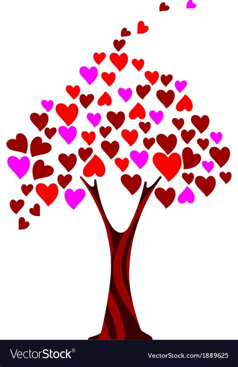 Love tree Royalty Free Vector Image - VectorStock