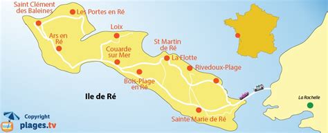 Beaches on the Island of Ré in France - Map, information and reviews