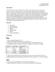 Enzyme Kinetics Lab Report.docx - Carrington Burton Cell Biology 3120 ...