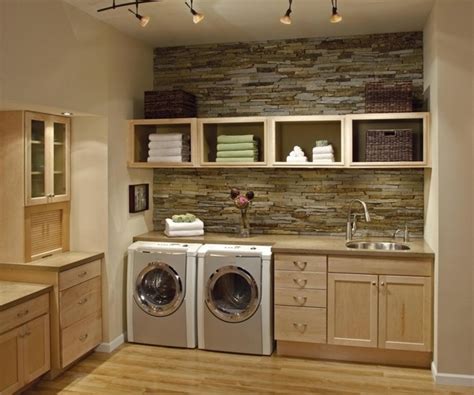 Functional laundry room cabinets with modern design