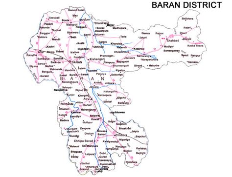 Baran District Map - View Baran District Road Map of Baran District