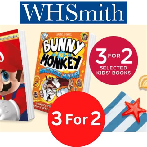 WHSmith Sale! 3 for 2 on Selected Children's Books at WHSmith