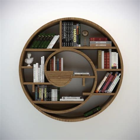 Circular Bookshelf 3D model | CGTrader