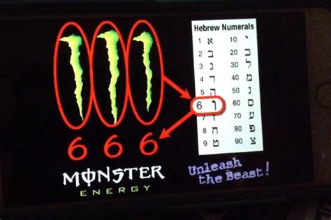 Hebrew 666 Monster Drink