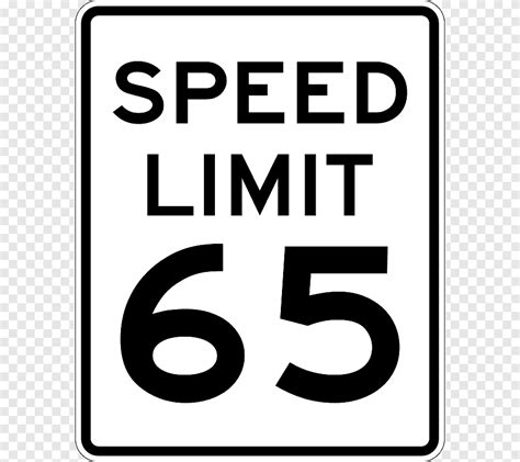 United States Speed limit Car Traffic sign, Black And White Road Signs ...