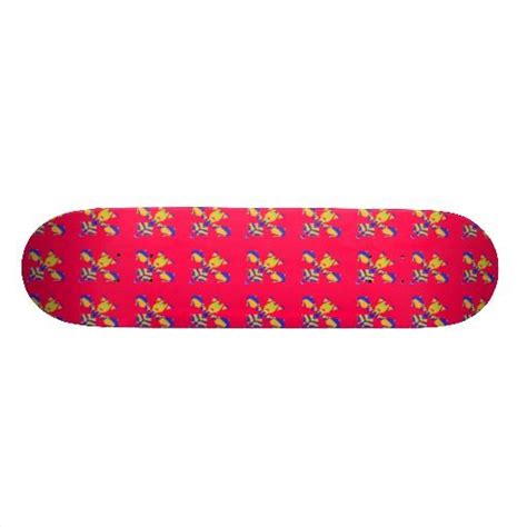 Hot Pink and Yellow Skateboard Design Skateboard Design, Skateboards, Outdoor Gear, Gears ...