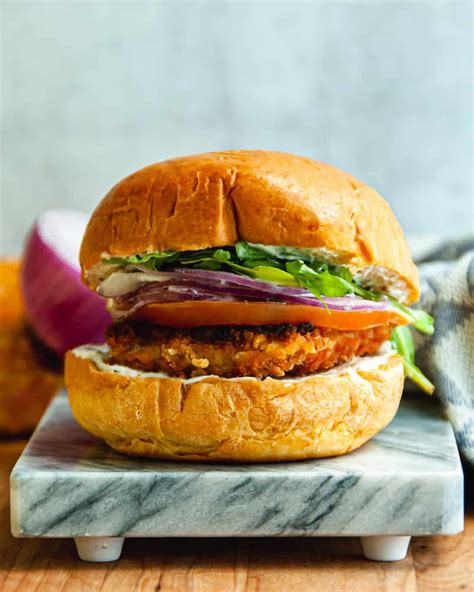 Healthy "Fried" Chicken Sandwich with 3-Ingredient Ranch Sauce | Recipe | Chicken breast ...