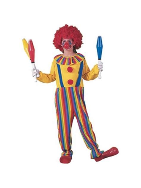 Childs Rainbow Clown Costume