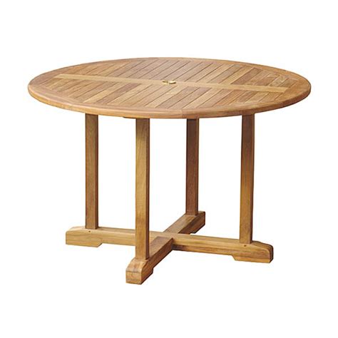 Round Teak Patio Dining Table TOTT016 Outdoor GardenTables