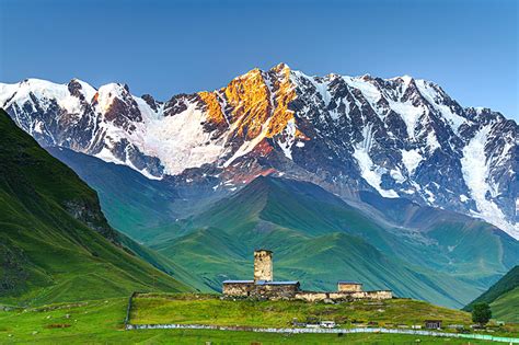 Photo Georgia Ushguli, Upper Svaneti Nature Mountains Sky