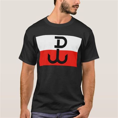 Polish Resistance Flag T-Shirt | Zazzle