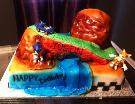 Jocelyn's Wedding Cakes and More....: Sonic the Hedgehog/themed birthday cakes