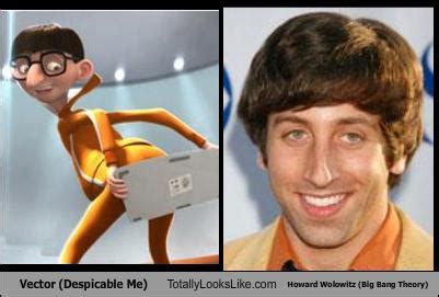 Vector (Despicable Me) Totally Looks Like Howard Wolowitz (Big Bang Theory) - Totally Looks Like