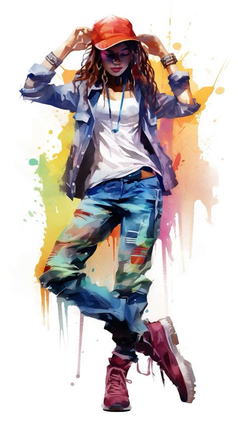 Hip hop dance | Colorful portrait photography, Digital portrait art ...