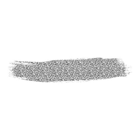 Silver Glitter Brush Stroke 9591237 PNG