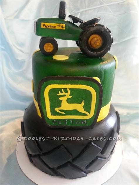 Coolest Green John Deere Tractor Cake