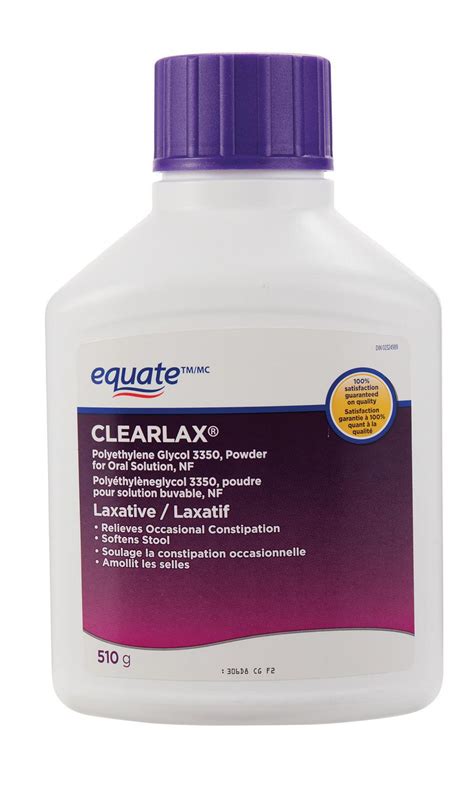 Equate Clearlax Polyethylene Glycol 3350 Powder | Walmart Canada