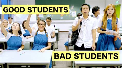 GOOD STUDENTS vs BAD STUDENTS | Bad student, Good student, Funny gif