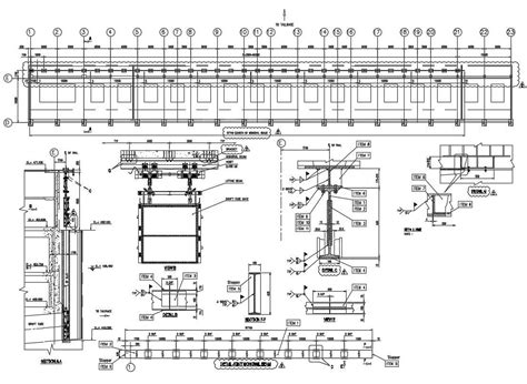 Joint Monorail Beam Drawing Of Draft Tube Gate Design - Cadbull