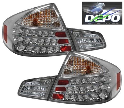 LED Tail Lights CHROME Housing by DEPO Fits 03-04 Infiniti G35 G-35 SEDAN 4D | eBay