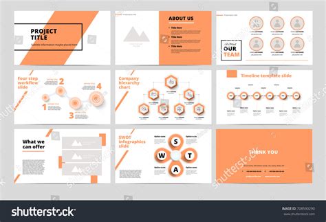 Corporate Presentation Slides Design Creative Business: vector de stock (libre de regalías ...