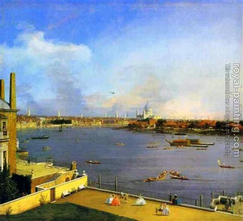 London, The Thames and the City of London by Canaletto | Oil Painting Reproduction