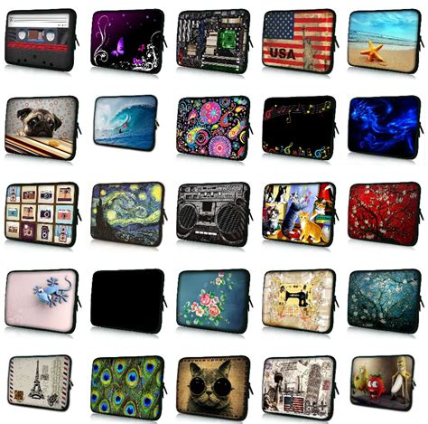 NEOPRENE Laptop Double Zipper Sleeve Case 7 Inch Notebook Cover Bag Computer Pouch For Macbook ...