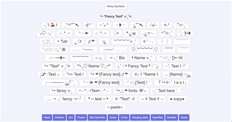 Fancy text symbols ・ ・ | Cute text symbols, Text symbols, Symbols