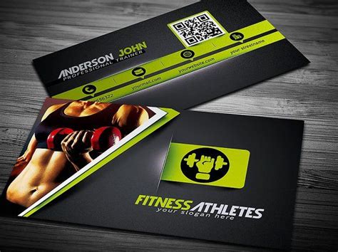 Gym Fitness Business Card Template | Fitness business card, Business card template design ...