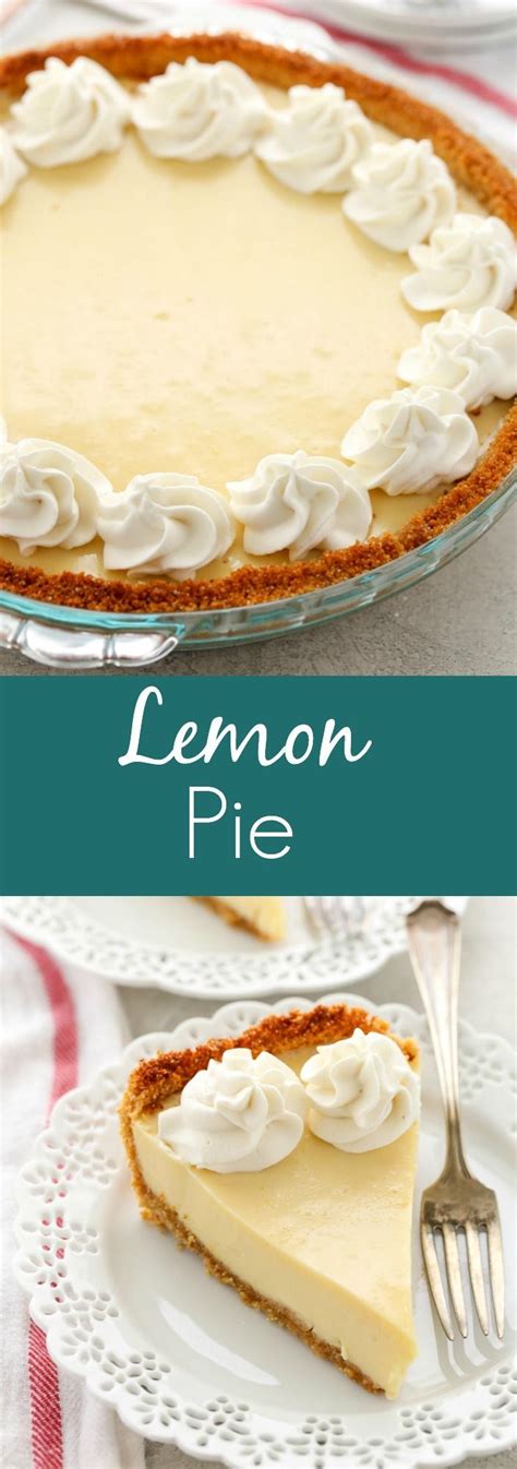 This Lemon Pie features an easy homemade graham cracker crust, a creamy ...