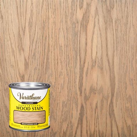 Varathane 8 oz. Weathered Oak Classic Wood Interior Stain (4-Pack) 339740 - The Home Depot ...