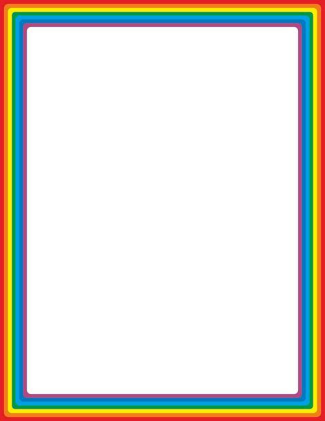 Rainbow Page Border