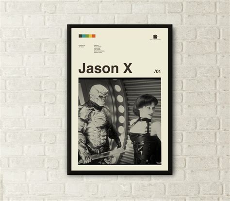 Jason X Movie Poster, Jason X Print, Jim Isaac, Vintage Poster, Movie ...