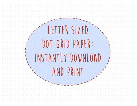 Dot Grid Paper Bullet Journal Pages Printable Dot Grid | Etsy