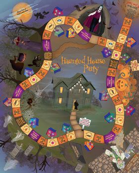 Haunted House Party Halloween Game by Kat and Squirrel | TpT