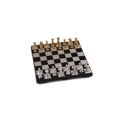 Traveling magnetic chess set. Pocket size.