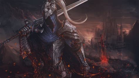 Video Game Art Dark Souls fan art video games dark fantasy fantasy art Artorias the Abysswalker ...