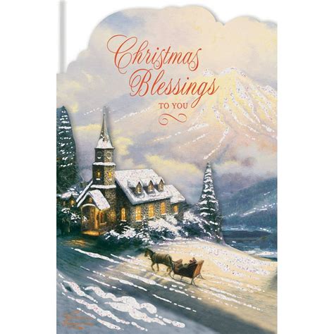 DaySpring Inspirational Boxed Christmas Cards, Thomas Kinkade Red ...