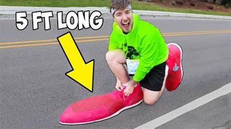 I Ran A Marathon In The World's Largest Shoes | MrBeast Wiki | Fandom